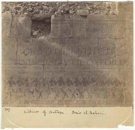 [307] Soldiers of Hatasu. Deir el Bahari.